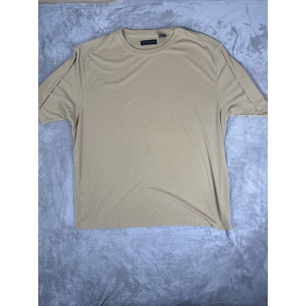 Men’s Jhane Barnes Tan T-shirt Size XL